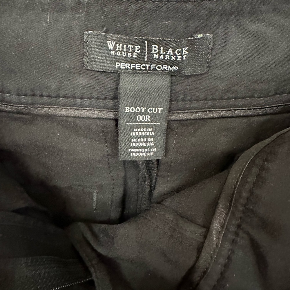WHBM Boot Cut pants. Size 00R - Picture 3 of 3